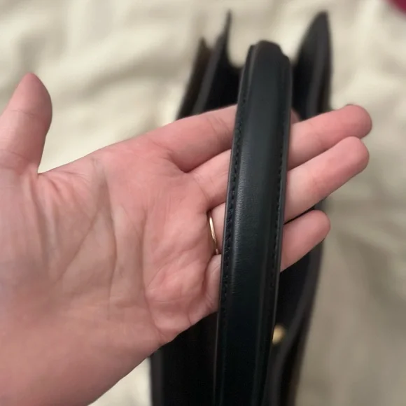 Tory Burch Lee Radziwill Exotic Small Double Bag - Picture 4 of 14